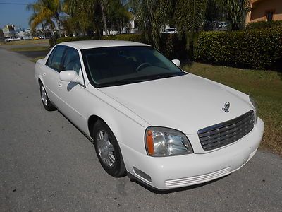 2003 cadillac deville perfect carfax great service record 2 owner fl car no rust