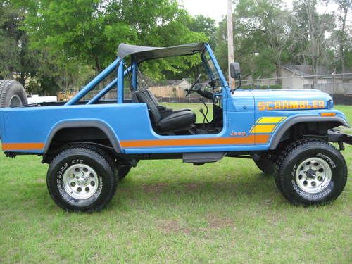 1983 jeep scrambler 4x4 original 6 cyl 5 sp ...gorgeous blue great condition!!