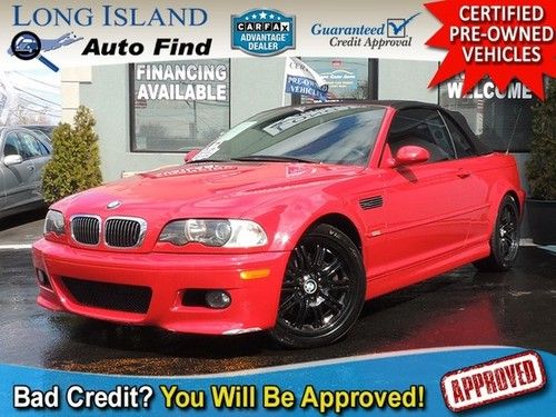 06 bmw m3 red leather heated bluetooth 6 speed clean carfax