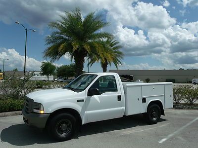 Ford f250 reg cab xl work truck  reading utility body fleet one owner  low miles