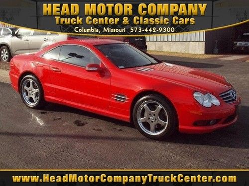 2003 mercedes sl500 automatic leather low miles red