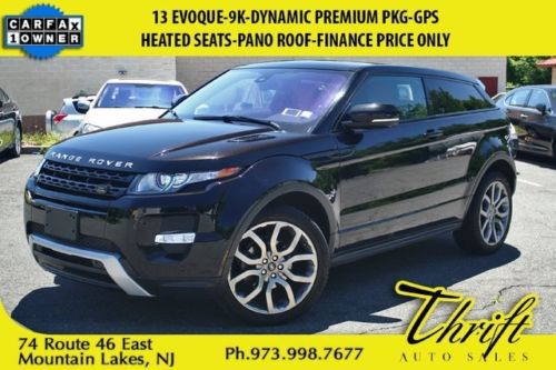 13 evoque-9k-dynamic premium pkg-gps-heated seats-pano roof-finance price only