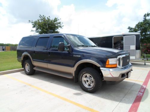 One owner 7.3 diesel 4wd low miles ford excursion xlt 4x4 suv - non smoker - nr