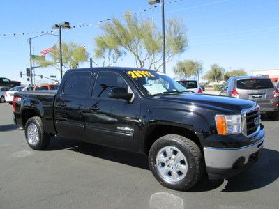 2010 4x4 4wd black v8 leather miles:42k crew cab pickup truck certified
