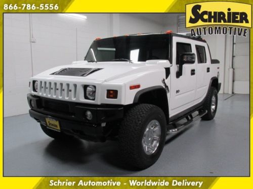 07 hummer h2 sut white 4x4 roof rack hitch receiver running boards