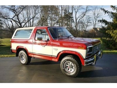 1986 4x4 ford bronco xlt original only 81,509 actual miles rust free must see
