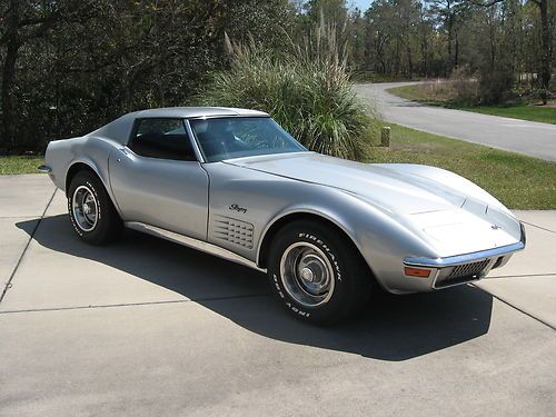 1970 corvette coupe, 350 / 350 hp, 4 speed, original laguna gray