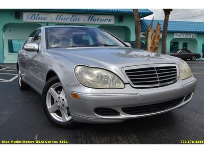 2004 clean luxurious mercedes s class 4.3l v8 low miles automatic sunroof