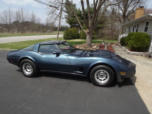 1980 corvette - blue/blue - a/t - low miles - great shape!!