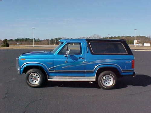 1986 ford bronco full size 4x4 show truck - original north carolina truck