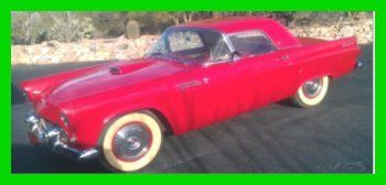 1955 ford thunderbird 292 automatic rwd no rust original red arizona
