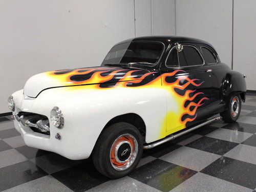 Retro rod, custom period-inspired flames, 350 ci, th350, front disc, ps, pb