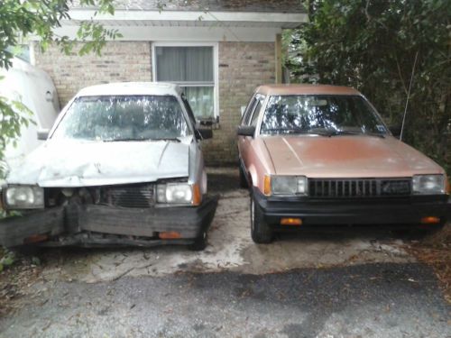 2 x 1983 toyota 4x4 tercel wagon sr-5, 6speed, project car and parts car