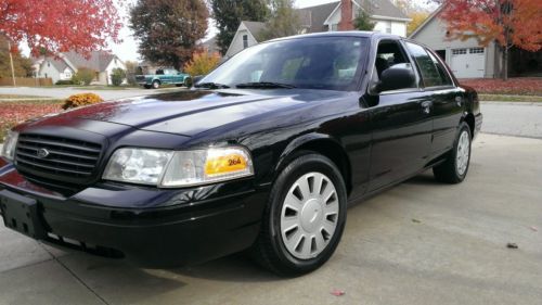 2008 ford crown victoria factory all black police interceptor like new excellent