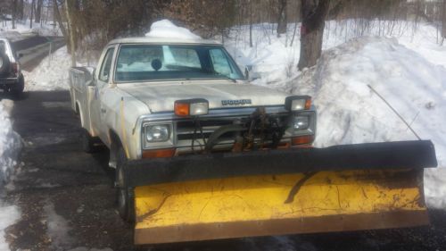 Dodge power wagon utility body plow truck with myers plow
