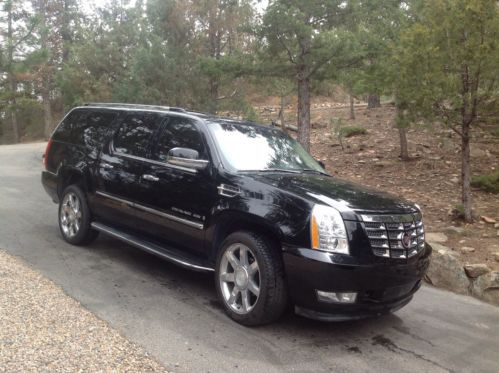 2008 cadillac escalade esv black fully loaded 4 wd awd sunroof extremely clean!!
