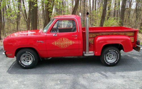 1979 dodge d150 lil&#039; red express truck 79820 miles one owner all documentation