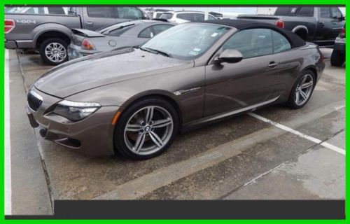 2010 bmw m6 convertible used 5l v10 505hp automatic brown w/ black top leather