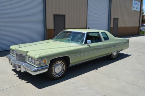 Cadillac 1975 deville coupe one california owner low miles pristine orig example