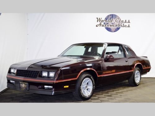 1986 chevrolet monte carlo ss automatic 2-door coupe