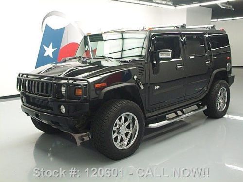2006 hummer h2 4x4 sunroof nav dvd htd leather 20&#039;s 78k texas direct auto