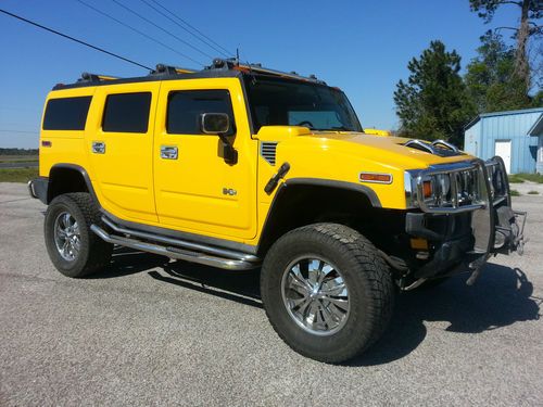 2004 hummer h2 yellow and loaded!