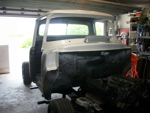 1956 ford f-100 project truck with 03 crown vic drive train 4.6l v-8