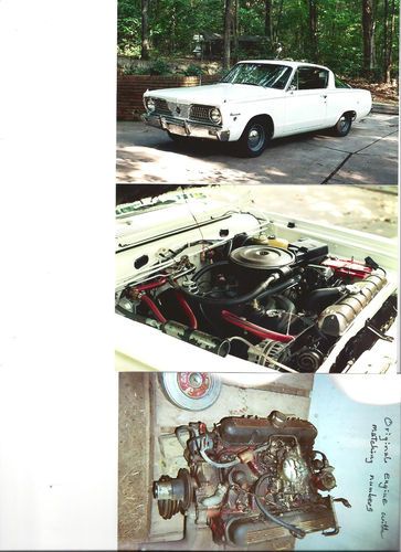 1966 plymouth barracuda "s" model show car