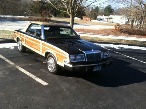1985 chrysler lebaron convertible woody one owner 100k 4 cyl turbo