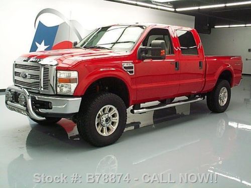 2008 ford f-250 lariat crew 4x4 lift diesel leather 70k texas direct auto
