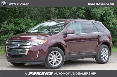4dr limited fwd ford edge limited low miles sedan automatic gasoline 3.5l ti-vct