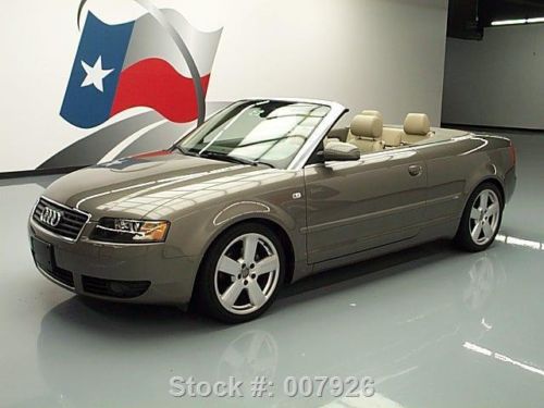 2006 audi a4 1.8t convertible s-line auto xenons 74k mi texas direct auto