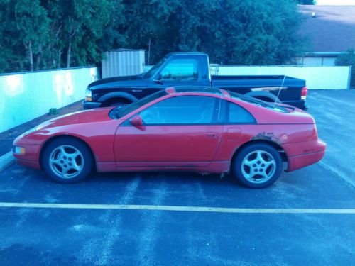 1990 nissan 300zx red