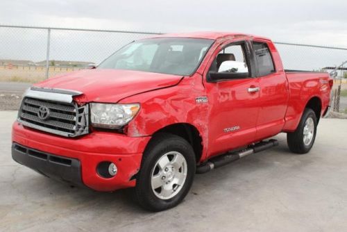 2008 toyota tundra limited 5.7l damaged repairable salvage runs! priced to sell!