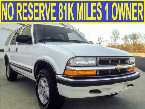 No reserve 1 owner 81k original miles ls 4x4 no rust gmc jimmy cherokee 01 02 03