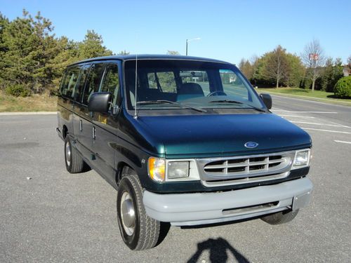 1999 ford e350 e-350 xl dedicated cng natural gas ngv 15 passenger van one owner