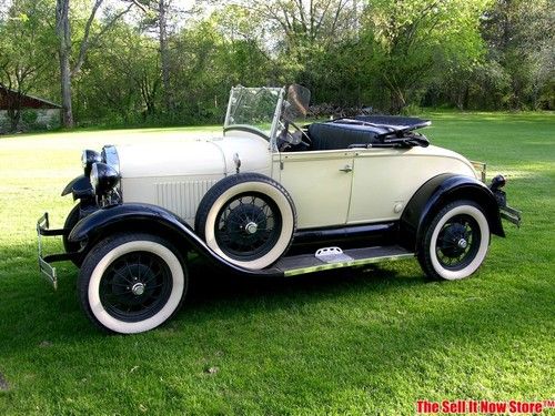Shay replica 1928 28 ford model a 2 door rumble seat roadster american iron