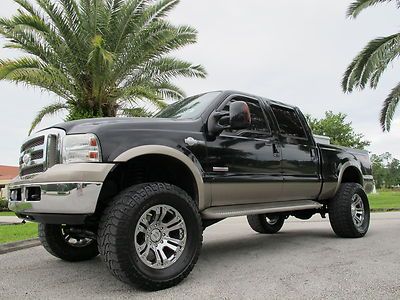 2006 ford f-350 crew cab king ranch 4x4 powerstroke diesel 6" lift on 38's f-250