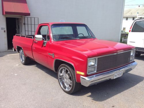 1983 chevy full size pickup truck long bed chevy 305 perfect body and interior
