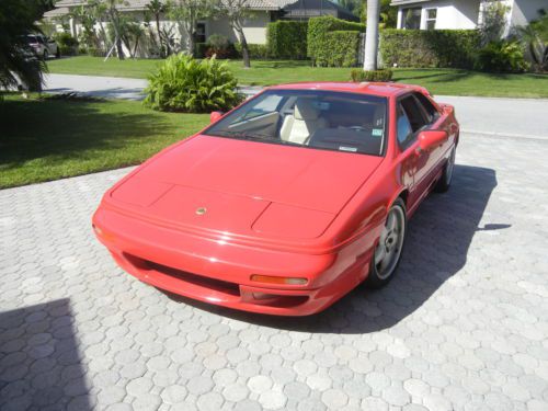 1995 lotus esprit s4  collector&#039;s dream 2.2 liter turbocharged red tan 5 spd