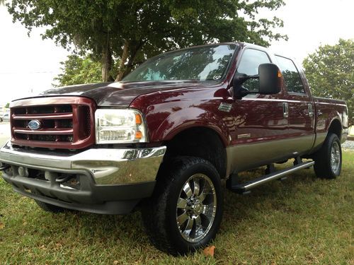 Truck ford f350 4x4 sunroof 4 doors lifted v8 diesel  leather