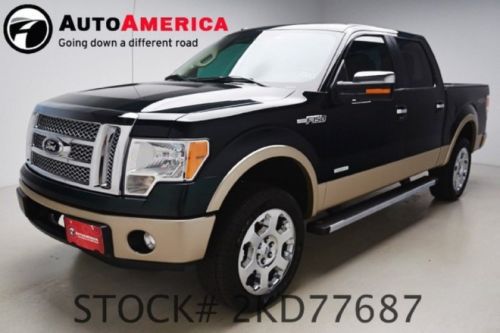 2012 ford f-150 4x4 lariat 18k low miles chrome 20&#039;s nav sunroof leather 1 owner