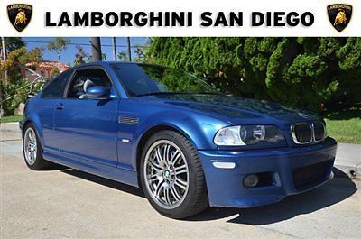 2002 bmw m3 coupe. smg. blue over dove. 85k miles. sunroof. navi. m performance