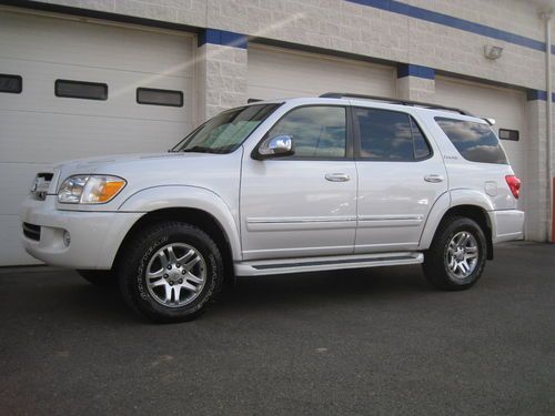2007 toyota sequoia limited diamond white, navigation, dvd, l@@k at the price!