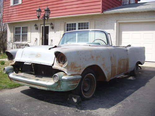 1957 chevy bel air convertible project car no reserve