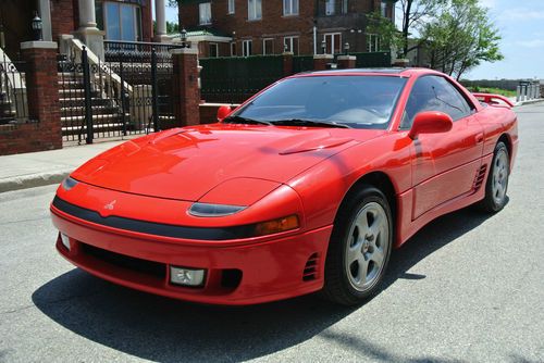 1992 mitsubishi 3000gt vr-4 awd twin turbo 5 speed coupe red/black no reserve!!