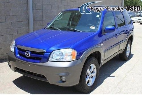 2006 mazda tribute s one owner automatic blue 4-wheel abs rear defrost cruise