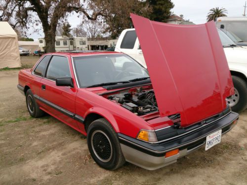 Rare 1983 honda prelude - dual carbs - new red paint - base coupe 2-door 1.8l