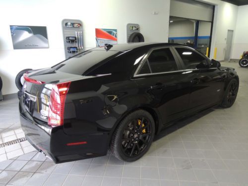 12 cadillac cts-v sedan 556 hp supercharged nav roof black heat &amp; cool leather
