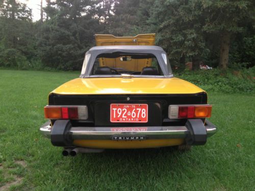Triumph tr6 1976 inca yellow